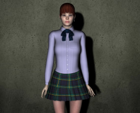 Картинка 3д+графика люди+ people фон взгляд девушка