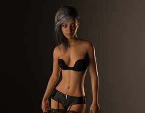 Картинка 3д+графика люди+ people фон взгляд девушка