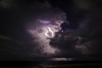 Картинка природа молния +гроза простор