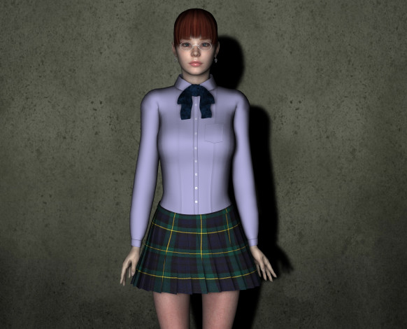 Обои картинки фото 3д графика, люди , people, фон, взгляд, девушка