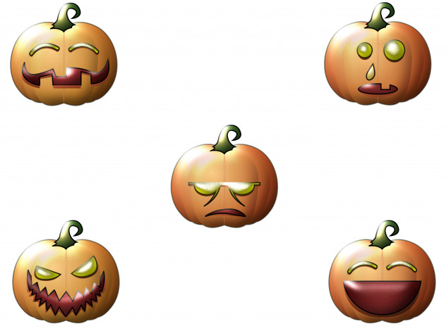 Обои картинки фото праздничные, хэллоуин, тыквы, фон