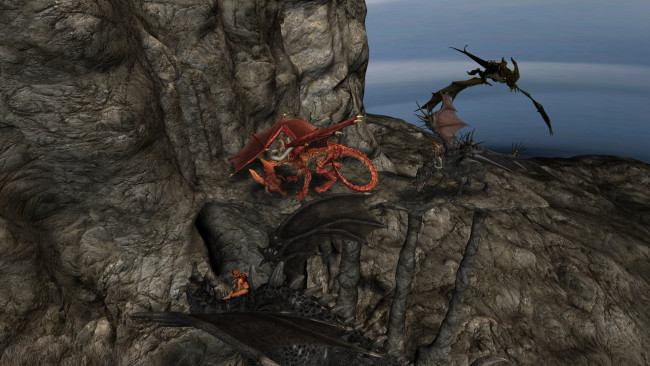 Обои картинки фото 3д графика, фантазия , fantasy, девушка, дракон, взгляд, фон