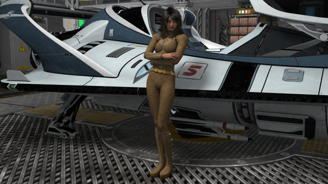 Обои картинки фото 3д графика, фантазия , fantasy, девушка, взгляд, фон