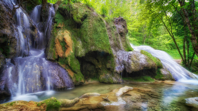 Обои картинки фото природа, водопады, простор