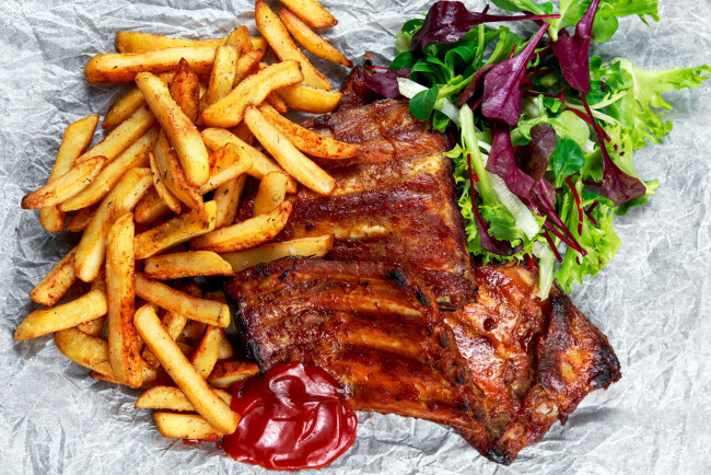 Обои картинки фото еда, мясные блюда, ребрышки