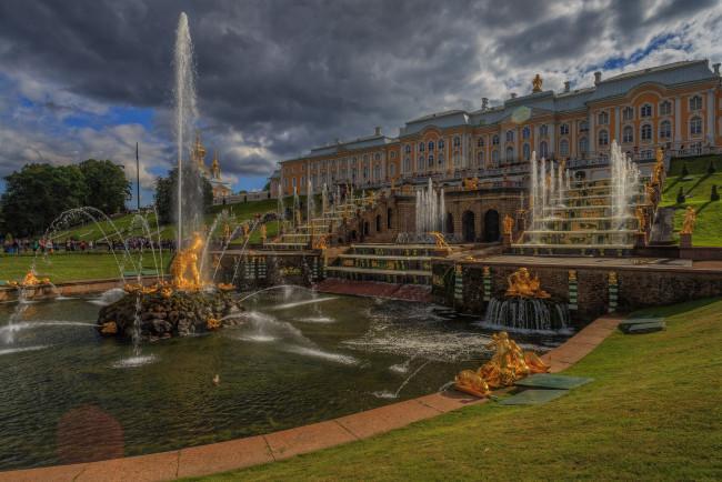 Обои картинки фото санкт-петербург,  россия, города,  петергоф , россия, простор