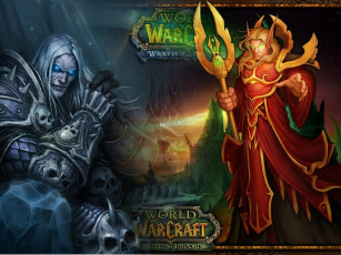 Картинка видео+игры world+of+warcraft +the+burning+crusade король-лич эльф посох