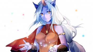 Картинка видео+игры league+of+legends девушка рог коса плащ сорака