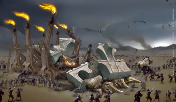 Картинка календари фэнтези факел calendar сражение битва воин 2019