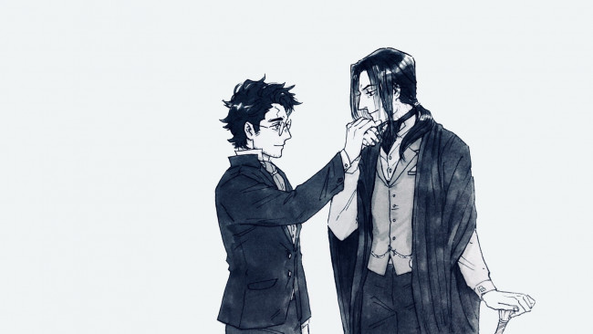 Обои картинки фото рисованное, кино,  мультфильмы, гарри, поттер, северус, снейп, трость