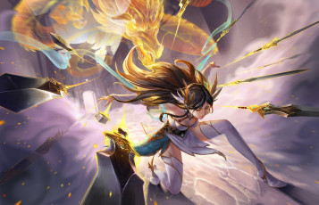 Картинка видео+игры league+of+legends irelia оружие дракон