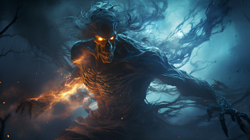 Картинка фэнтези нежить нейросети графика нейроарт ai art нейронные сети рисунки нейро искусство