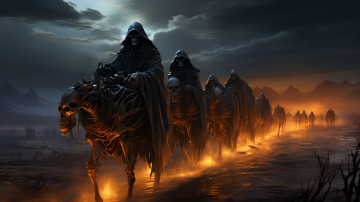 Картинка фэнтези нежить нейросети графика нейроарт ai art нейронные сети рисунки нейро искусство