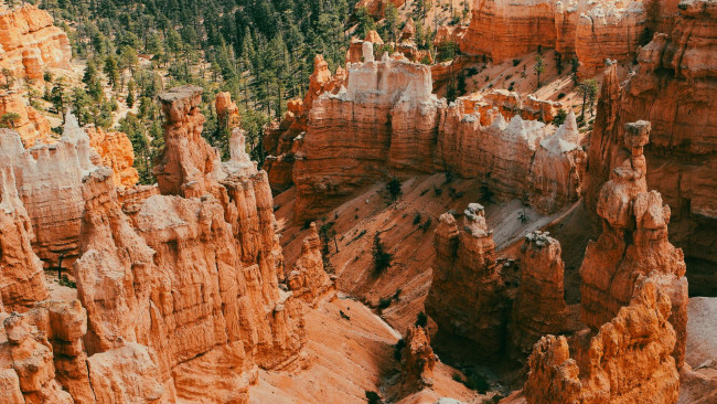 Обои картинки фото navajo loop, bryce canyon national park, природа, горы, navajo, loop, bryce, canyon, national, park
