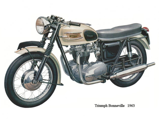 Обои картинки фото tryumph, bonneville, мотоциклы, triumph