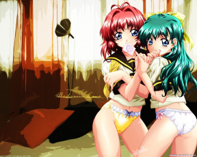 обоя аниме, onegai, twins