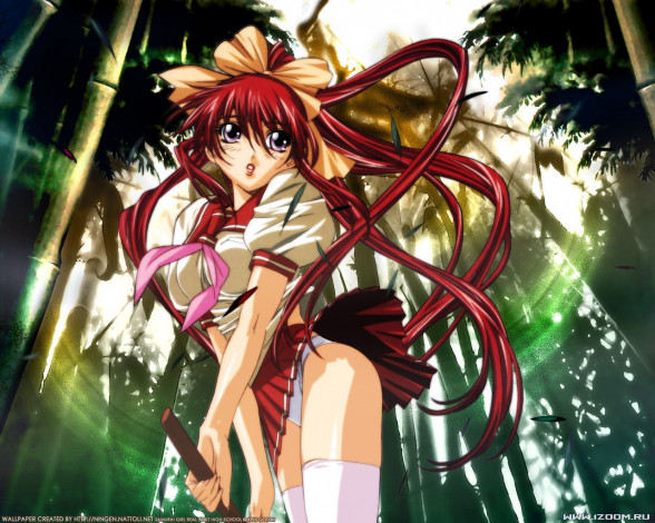 Обои картинки фото аниме, samurai, girl