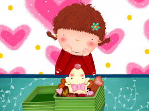 Картинка рисованные дети