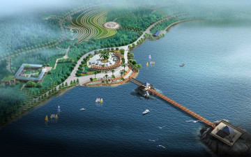 Картинка 3д графика architecture архитектура