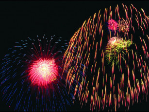 Картинка разное салюты фейерверки