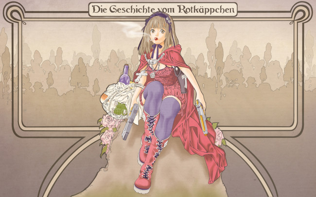 Обои картинки фото аниме, weapon, blood, technology