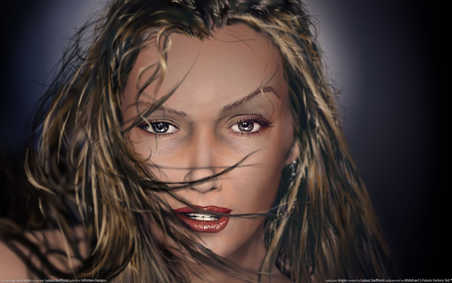 Обои картинки фото angie, рисованные