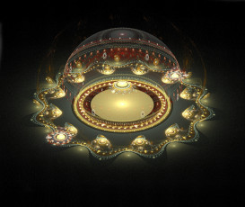 Картинка 3д графика fractal фракталы узор тёмный фон абстракция