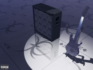 Картинка 3д графика другое гитара колонка