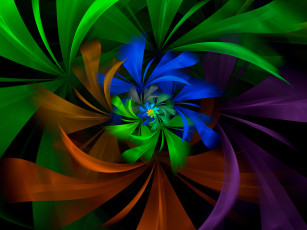 Картинка 3д графика fractal фракталы фрактал узор