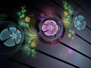 Картинка 3д графика fractal фракталы фрактал узор