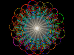 Картинка 3д графика fractal фракталы узор абстракция