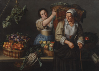 Картинка louise moillon рисованные корзина фрукты