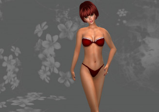 Картинка 3д графика people люди бикини