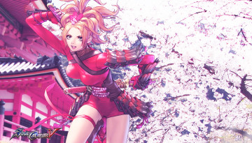 Картинка аниме weapon blood technology девушка