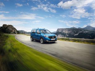 Картинка автомобили dacia stepway dokker синий 2014г