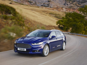 Картинка автомобили ford mondeo синий 2014г turnier