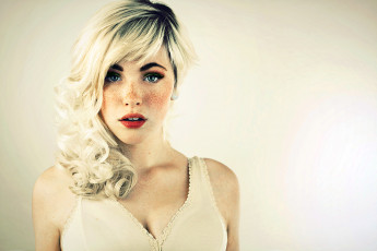 Картинка девушки -unsort+ лица +портреты веснушки