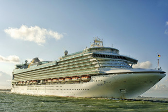 обоя p&o azura, корабли, лайнеры, лайнер, круиз