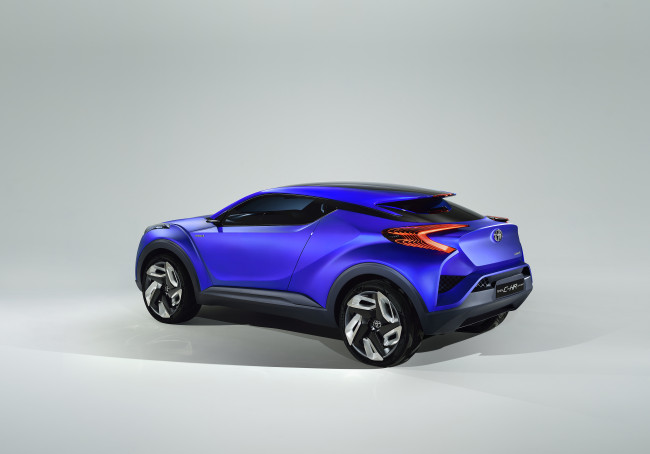 Обои картинки фото автомобили, toyota, 2014г, синий, c-hr, concept