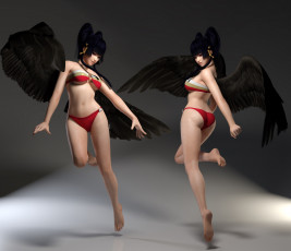 Картинка 3д+графика ангел+ angel фон взгляд ангелы девушки