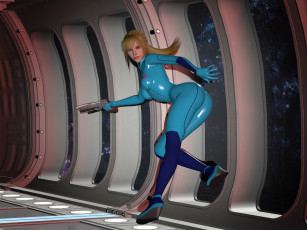 Картинка 3д+графика фантазия+ fantasy взгляд девушка оружие фон