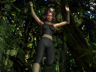 Картинка 3д+графика люди+ people фон взгляд девушка