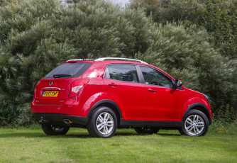 Картинка автомобили ssang+yong ssangyong korando uk-spec красный