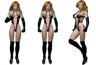 Картинка 3д+графика фантазия+ fantasy девушка фон взгляд латекс перчатки