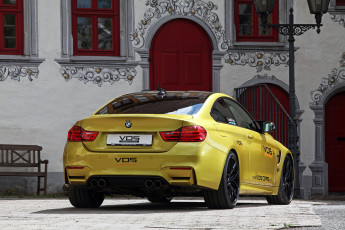 Картинка автомобили bmw vos m4 coupе f82 2015г желтый