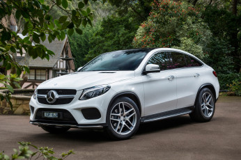 Картинка автомобили mercedes-benz gle 450 amg 4matic coupе au-spec c292 2015г светлый