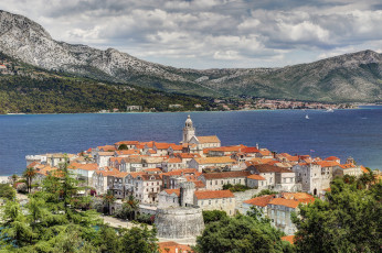 Картинка city+of+korcula города -+панорамы город-крепость