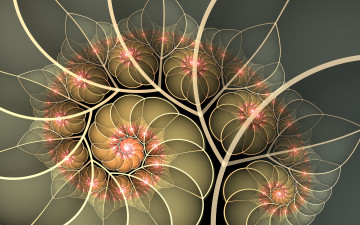 Картинка 3д+графика фракталы+ fractal фон узор цвета