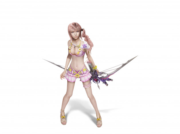 Обои картинки фото 3д графика, люди , people, фон, взгляд, лук, девушка