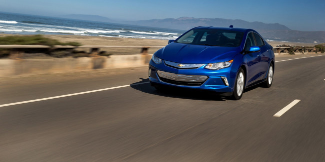 Обои картинки фото автомобили, chevrolet, 2016, г, volt, синий